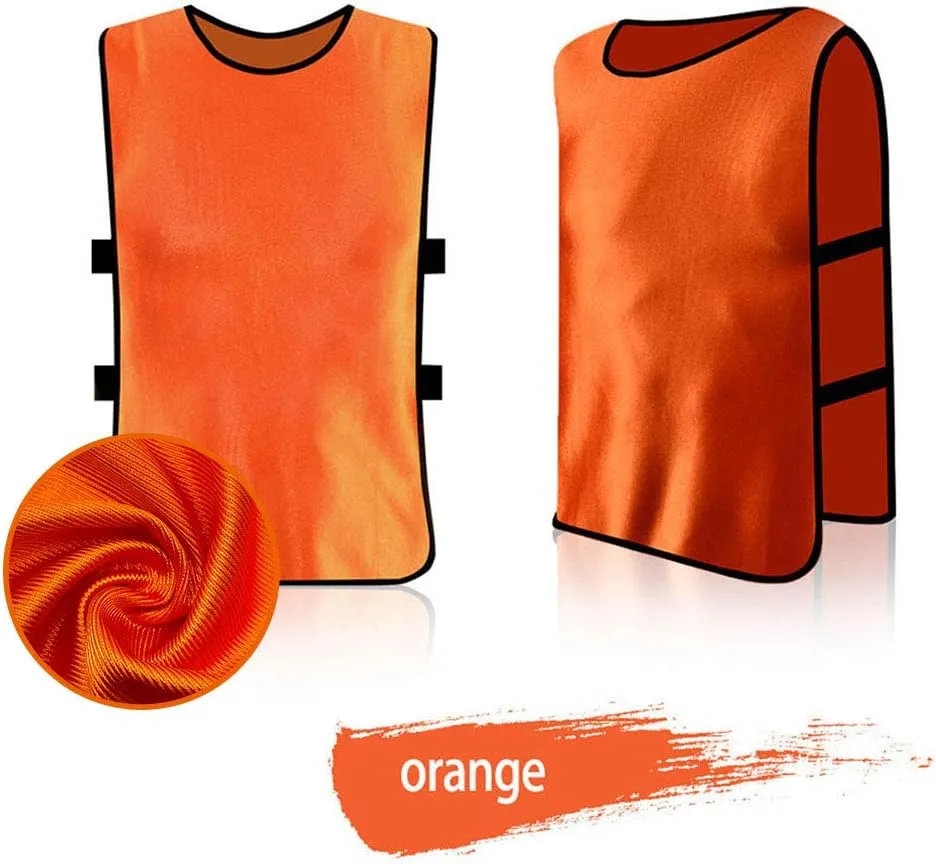 12 Pack Pennies for Soccer Scrimmage Vest Practice Jersey for Adult Youth