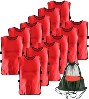 12 Pack Pennies for Soccer Scrimmage Vest Practice Jersey for Adult Youth