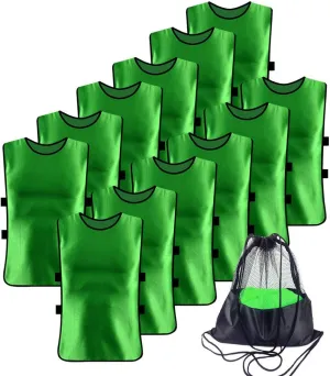 12 Pack Pennies for Soccer Scrimmage Vest Practice Jersey for Adult Youth