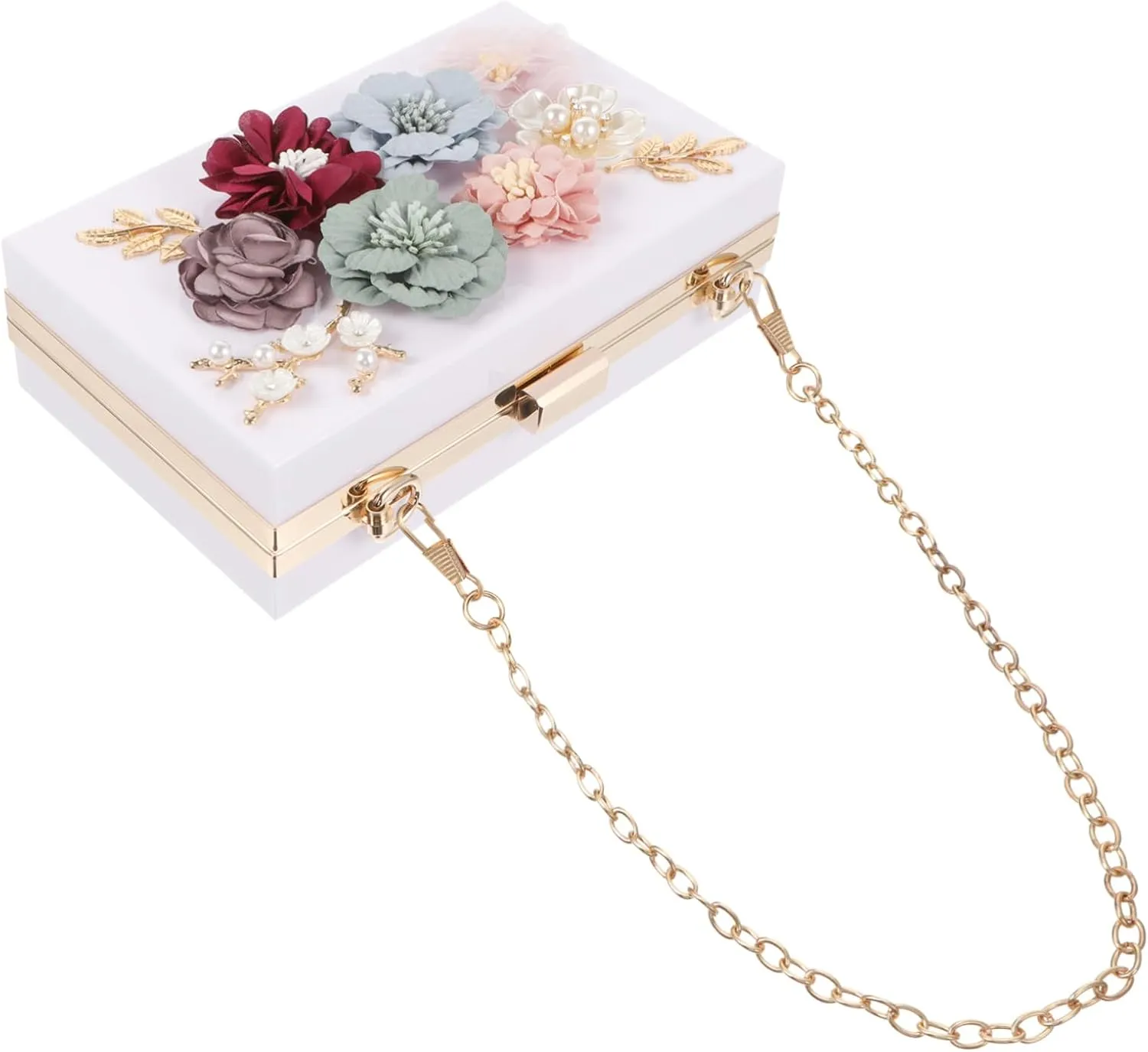 1pc Handbag Wedding Purse Bag Wedding Bag Women Shoulder Bag Floral Clutch Bag