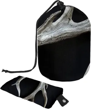 2 Pcs Cosmetic Bag bucket Travel Makeup Bags Large Capacity Soft Waterproof Portable Drawstring Cosmetic Bag, Real Elk Antler