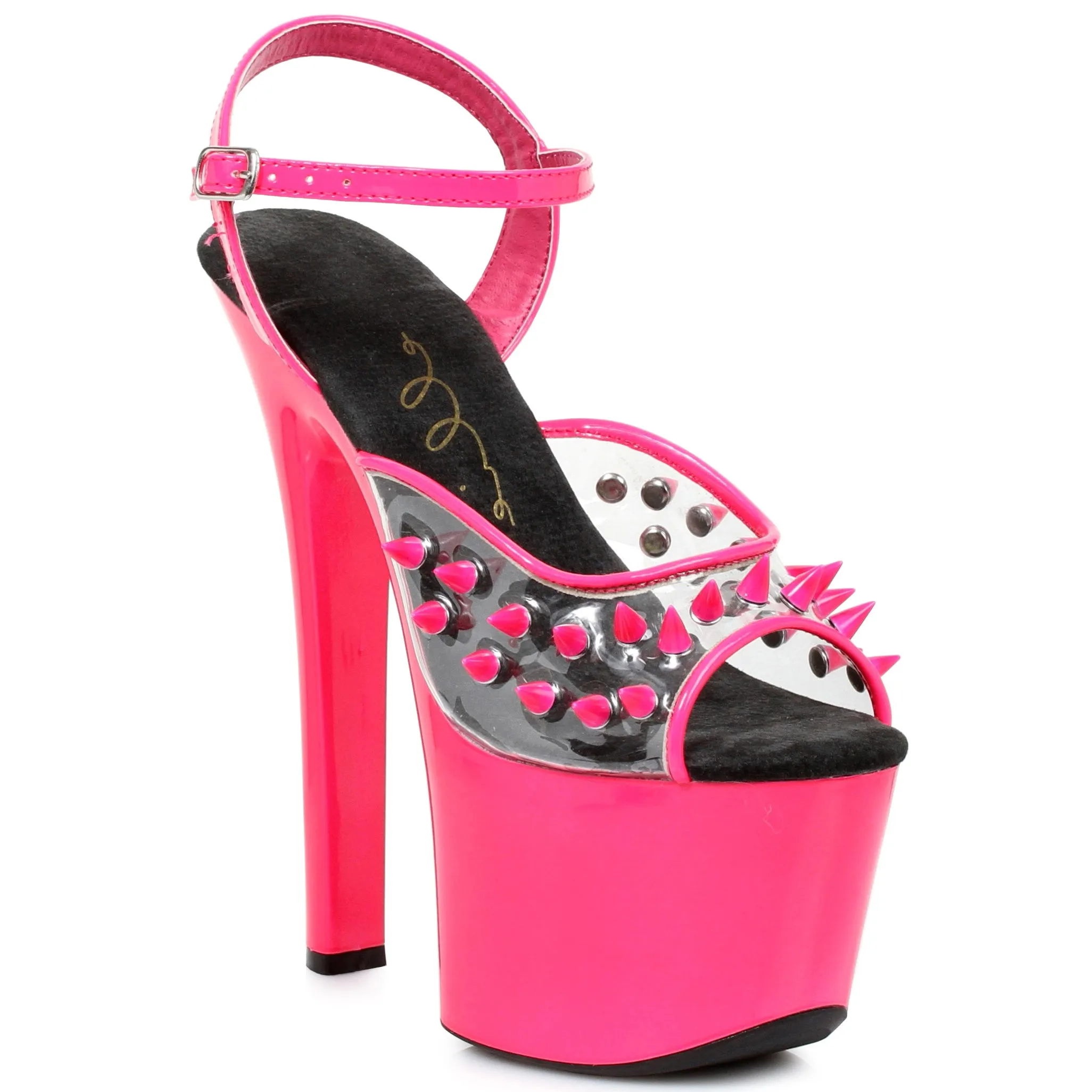 7 Heel Neon Platform Blacklight Reactive Spikes
