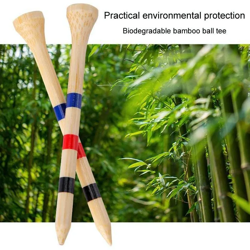 Adjustable Bamboo Golf Spikes - 30pcs / Box - Depth Marker Tee