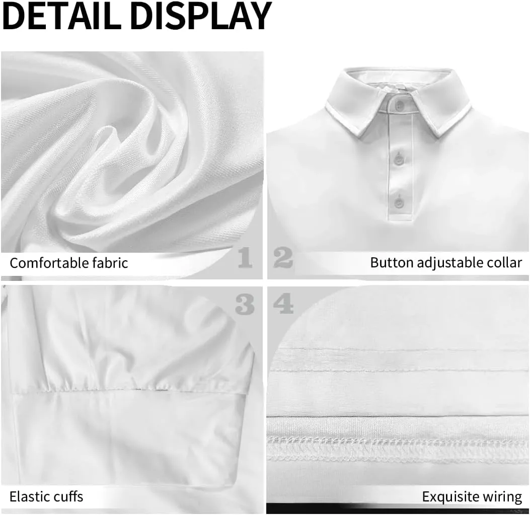 AmzPrint Floral Polo Shirts for Men Solid Color Plain Athletic Fit Golf Shirts Casual Collared Polo Shirt Teal