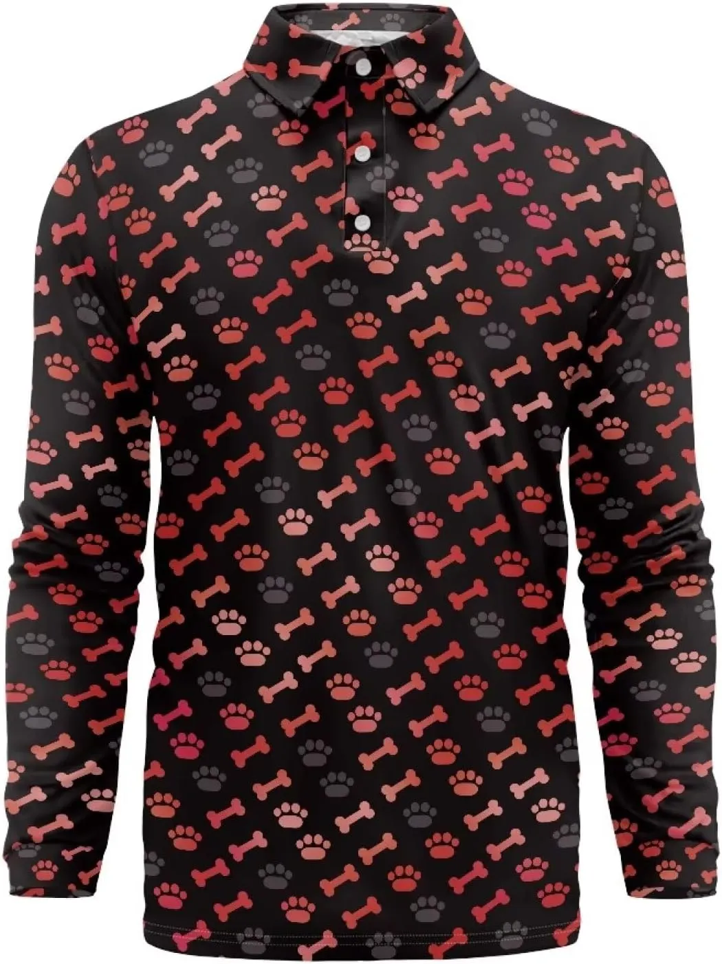 AmzPrint Floral Polo Shirts for Men Solid Color Plain Athletic Fit Golf Shirts Casual Collared Polo Shirt Teal