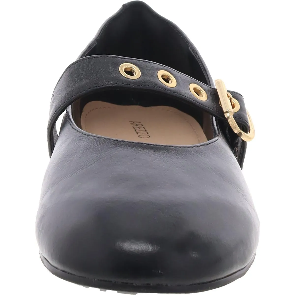 Arezzo Womens Fechado Flats Round toe Mary Janes