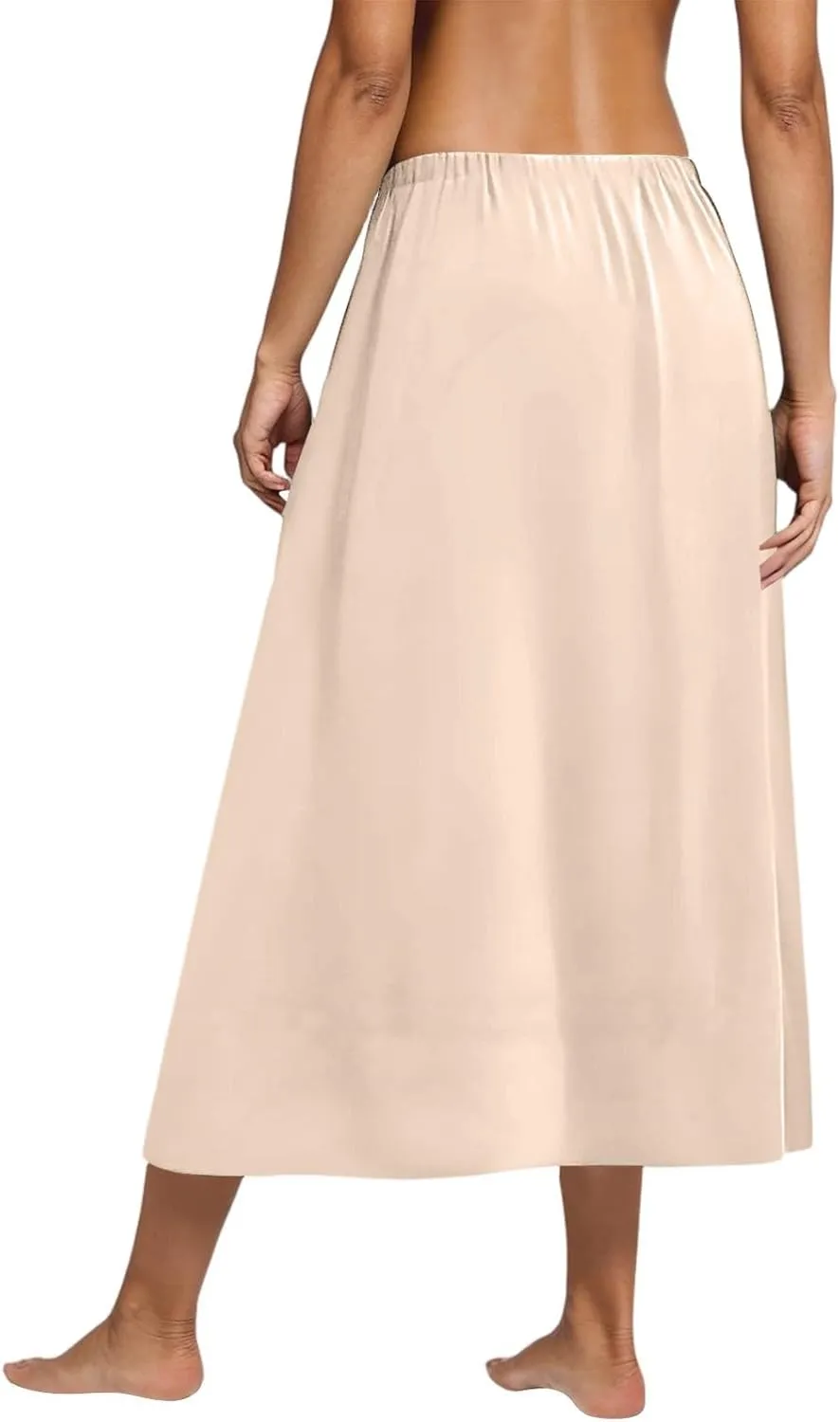 Boho Skirts for Women Summer Casual Flowy Floral Modest High Waisted Pleated Beach A Line Midi Skirts with Pockets