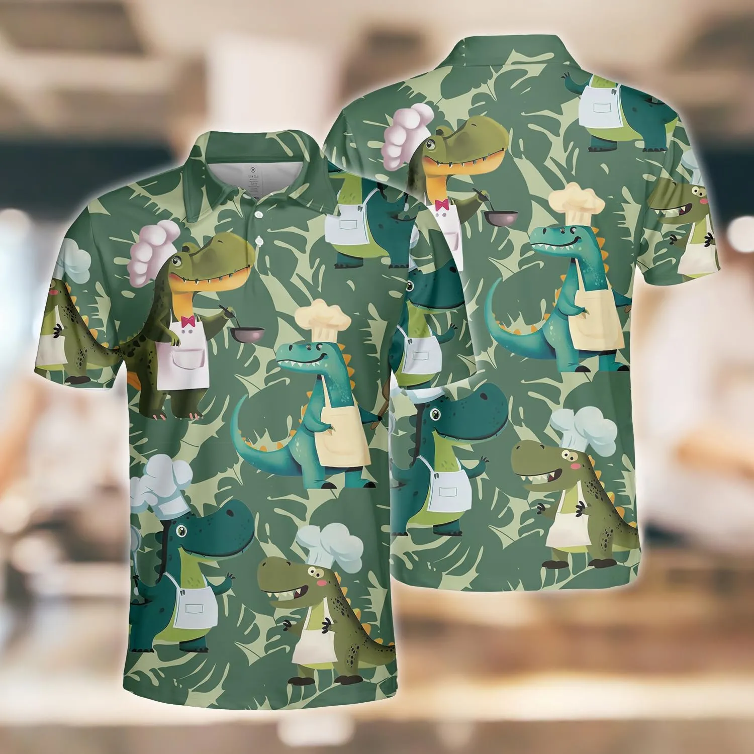 Chef Polo Shirts for Men - Chief Cook Mens Golf Shirts Short Sleeve Dry Fit Casual Tennis T-Shirt S62