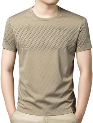 Classic Men's Undershirts White Tee Shirts Moisture Wicking Cotton Crew T-Shirts Summer Unisex Adult Short Sleeve Wear
