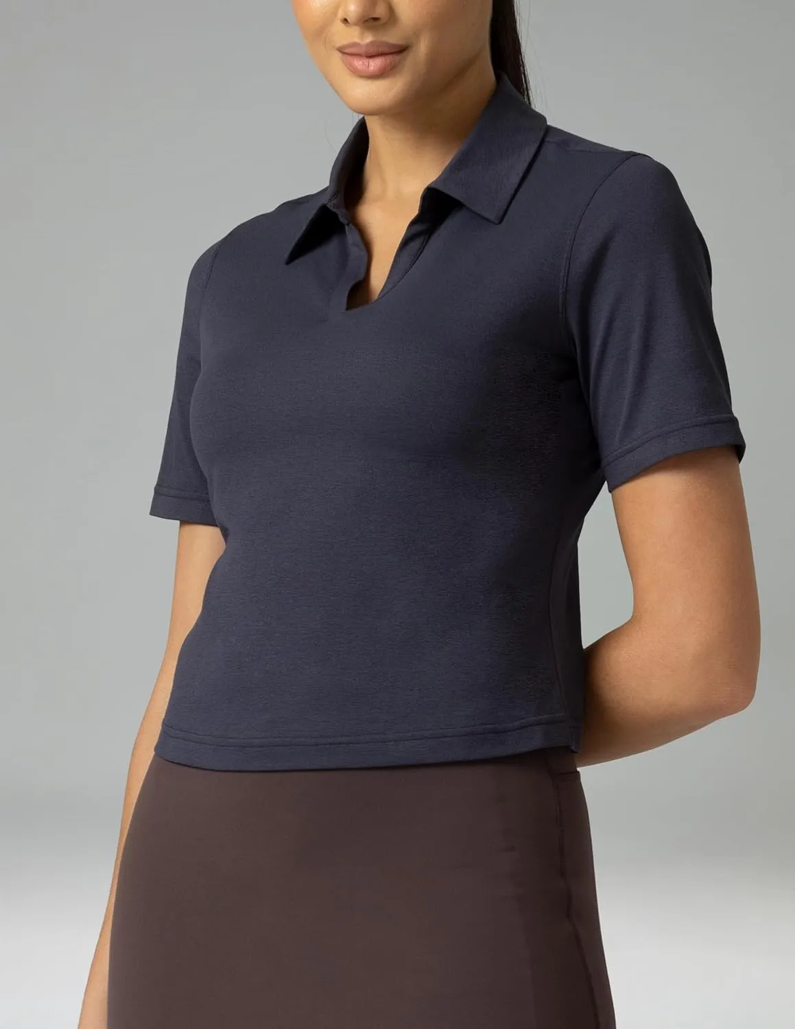 Colorfulkoala Women's Short Sleeve Golf Polo Shirts Collared V Neck Quick Dry Tennis Workout Tops Moisture Wicking
