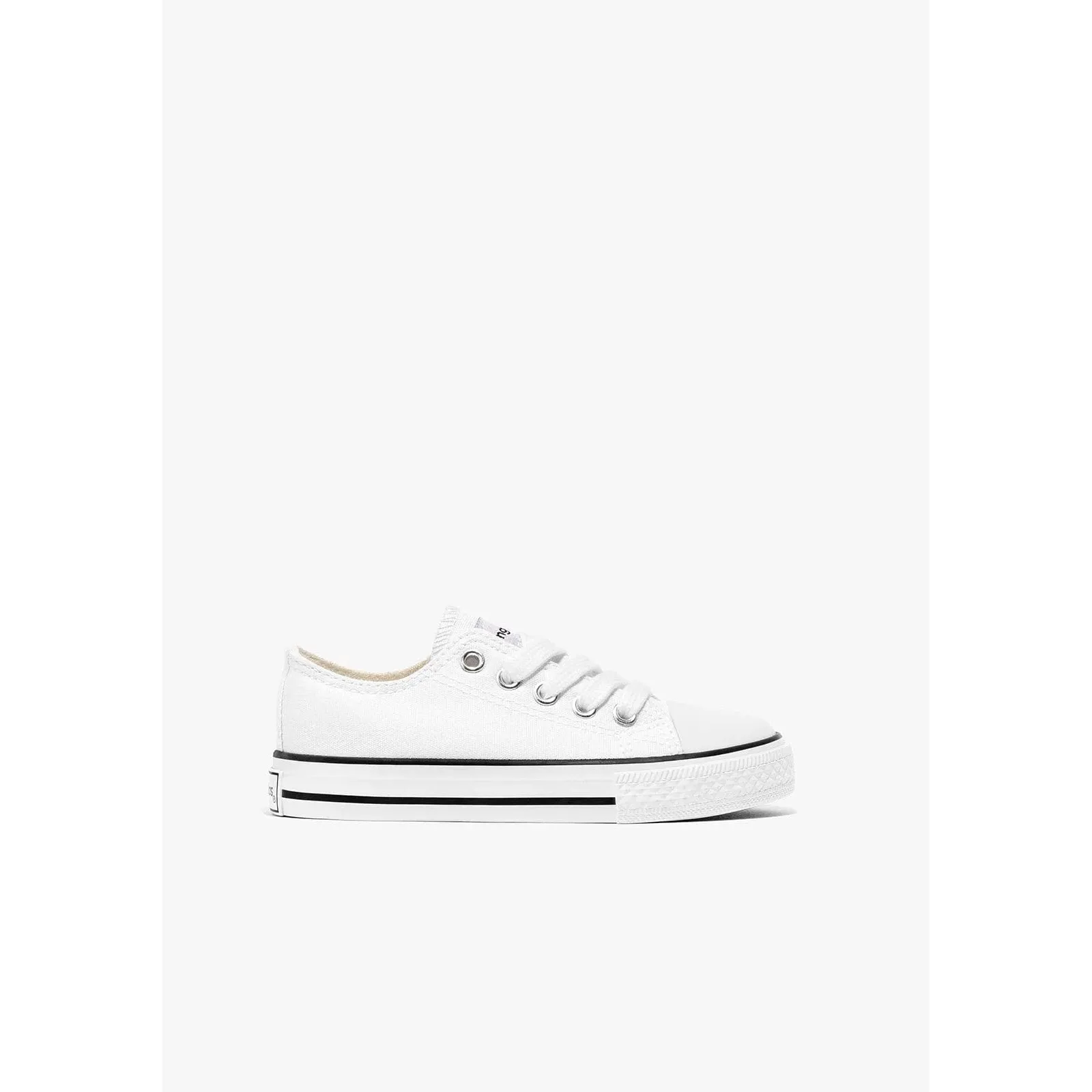 Conguitos Unisex Basic White Canvas Sneakers