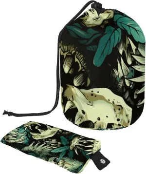 Cool Abstract Monsters Pattern Travel Cosmetic Bags Makeup Bag for Women, Foldable Drawstring Travel Cosmetic Bags, Portable Toiletry Bucket Bag