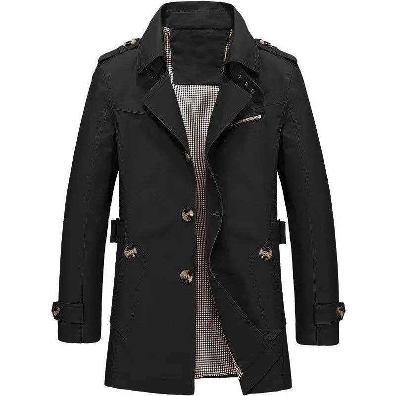 Cotton Trench Coat For Men
