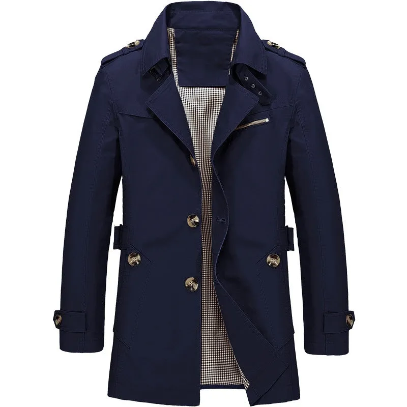 Cotton Trench Coat For Men