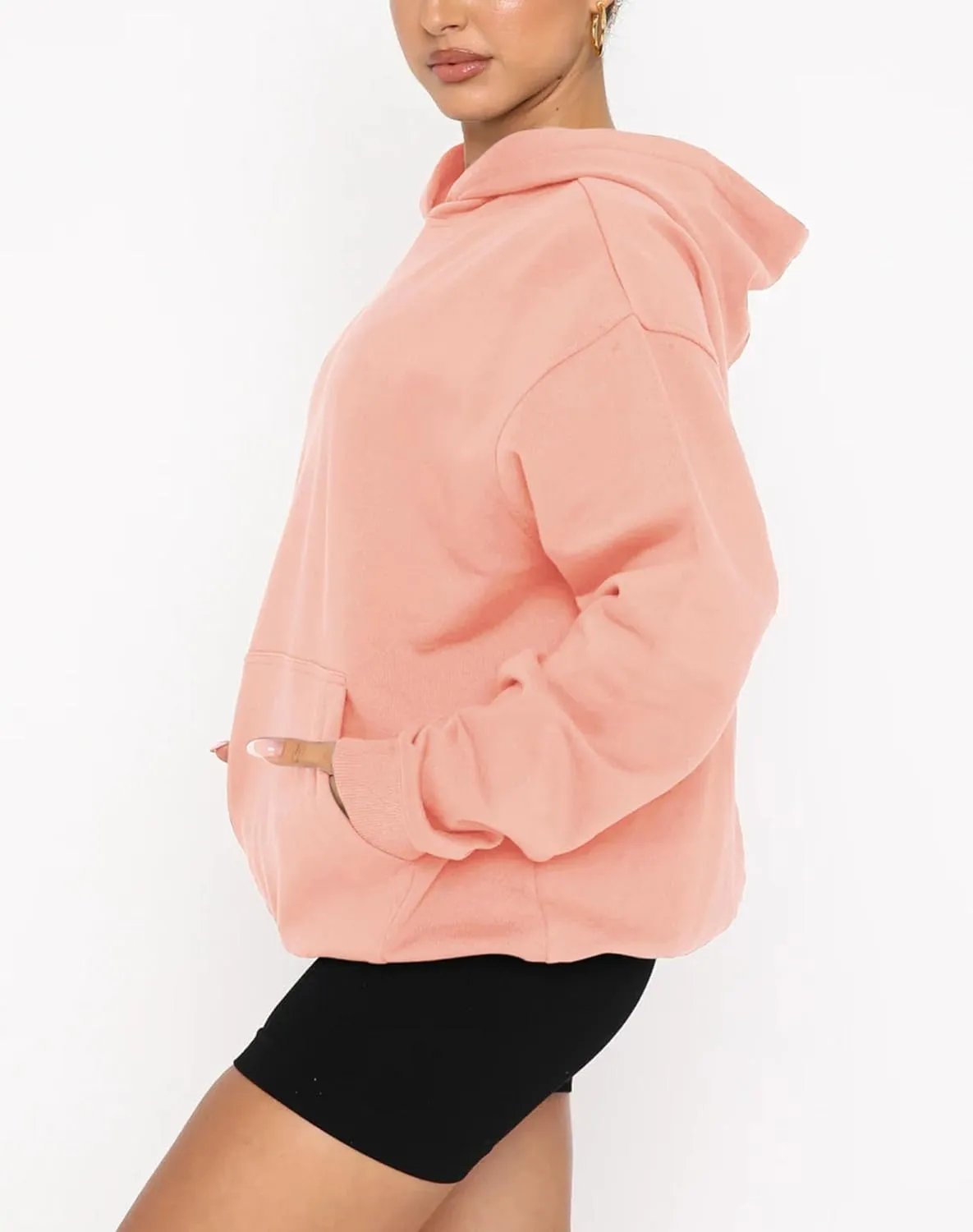 Fanway&EC Women's Casual Long Sleeve Hoodie Loose Fitted Sweatshirts Oversized Pullover Pocket Fall Tops
