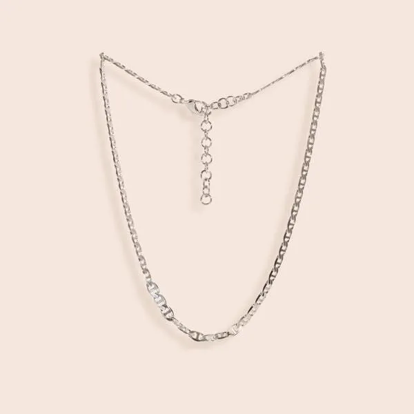 FINAL SALE GRANDE ELOUISE SILVER NECKLACE - BLING BAR