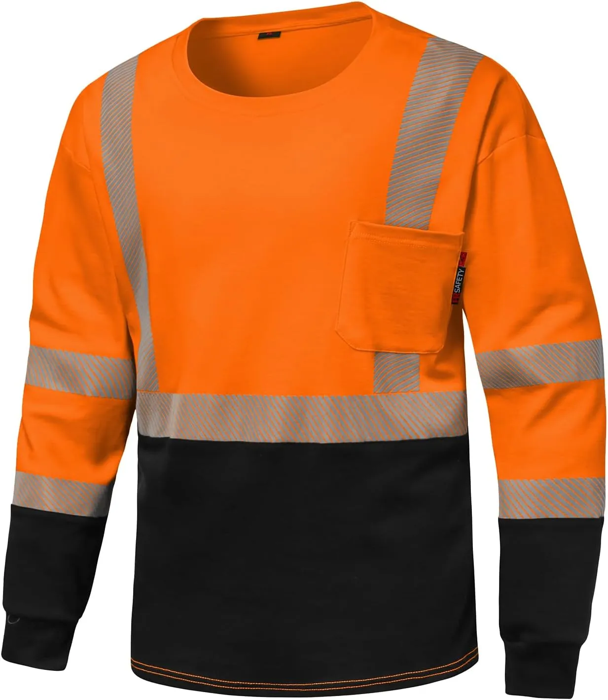 FR Shirt 6 oz 100% Cotton Hi Vis Flame Resistant Shirts for Men,Welding Shirt CAT2 Long-Sleeved Shirts