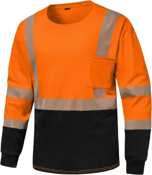 FR Shirt 6 oz 100% Cotton Hi Vis Flame Resistant Shirts for Men,Welding Shirt CAT2 Long-Sleeved Shirts