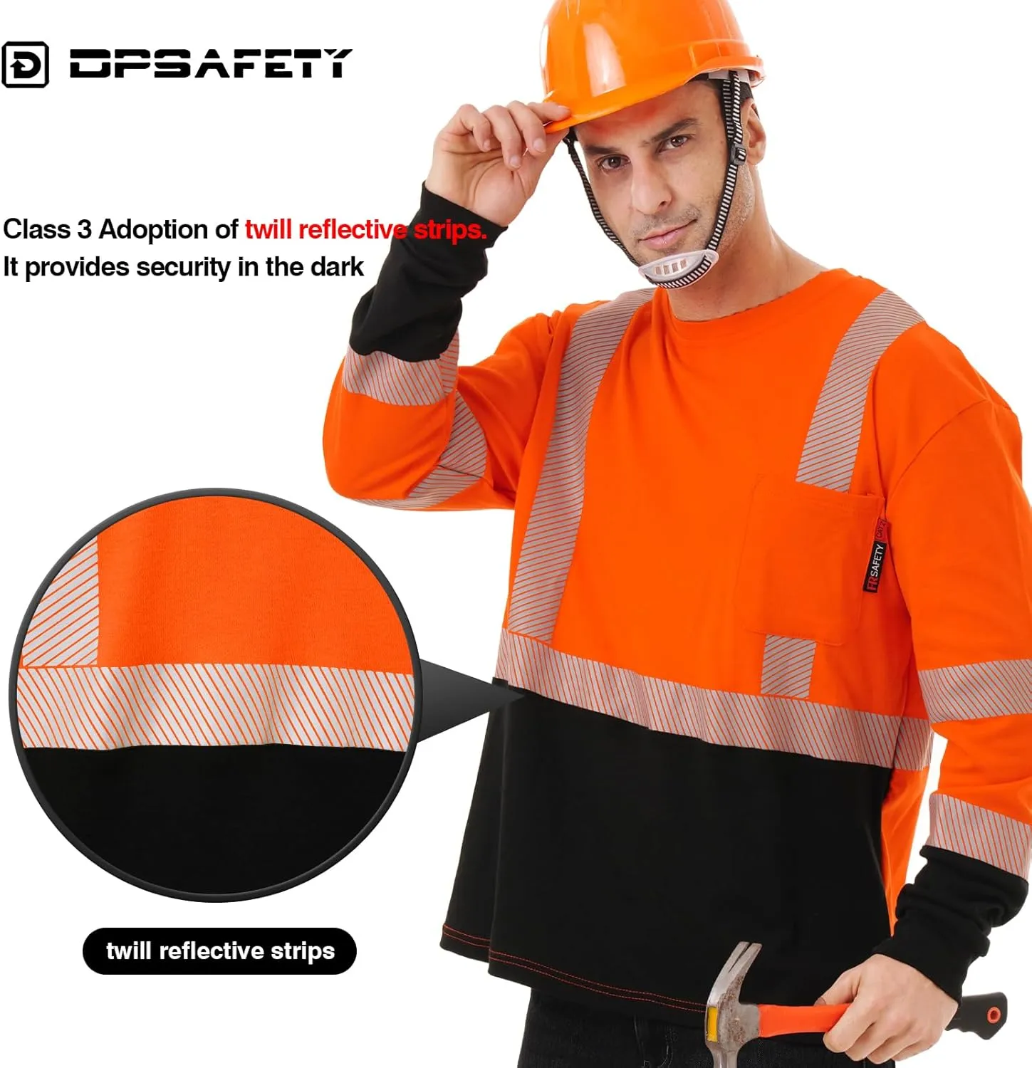 FR Shirt 6 oz 100% Cotton Hi Vis Flame Resistant Shirts for Men,Welding Shirt CAT2 Long-Sleeved Shirts