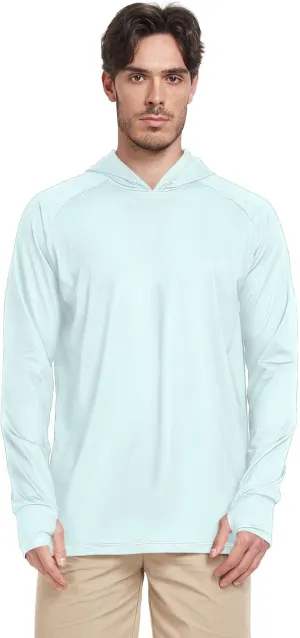 GAIGEO SPF Shirts for Men Long Sleeve, Quick Dry Shirts for Men for Hiking, Fishing, Outdoor Activities Malachite