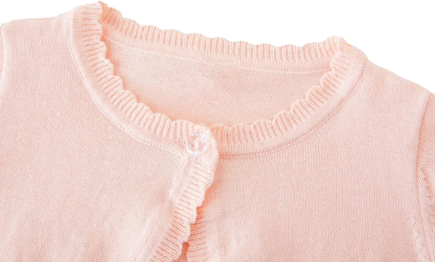 Girls Bolero Cardigan Sweater Toddler Kids Long Sleeve Button Knit Shrug Cropped Cover Up Jacket Tops