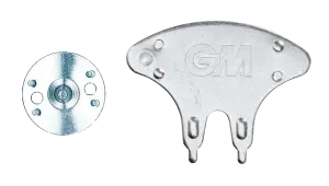 GM Cricket Shoe Spikes, 20 Metal Studs with Spanner