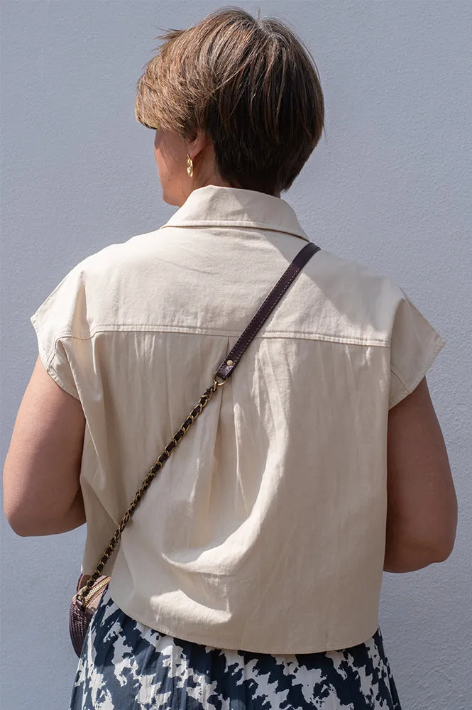 Grace & Mila Rise Beige Shirt
