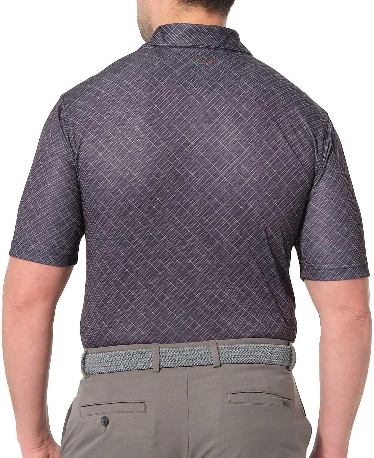 Greg Norman Men's Golf Polo Shirts Short Sleeve Casual Performance Moisture Wicking Dry Fit Golf Shirts for Men