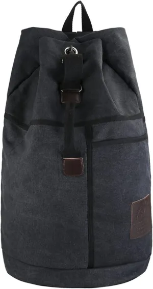 Gym Bag for Women Large Capacity Rucksack Man Travel Duffel Mountaineering Backpack Male Luggage Canvas Bucket Shoulder Bags Men Backpacks(Black)