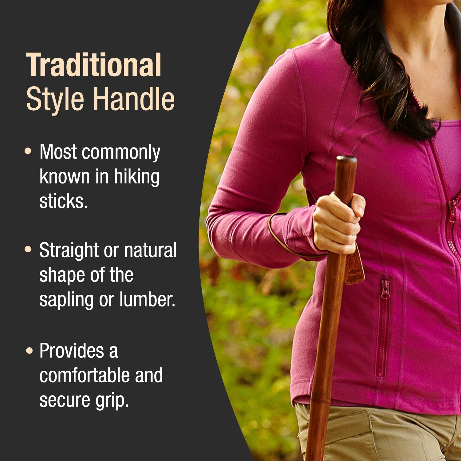 Iron Bamboo Rustic Walking Stick