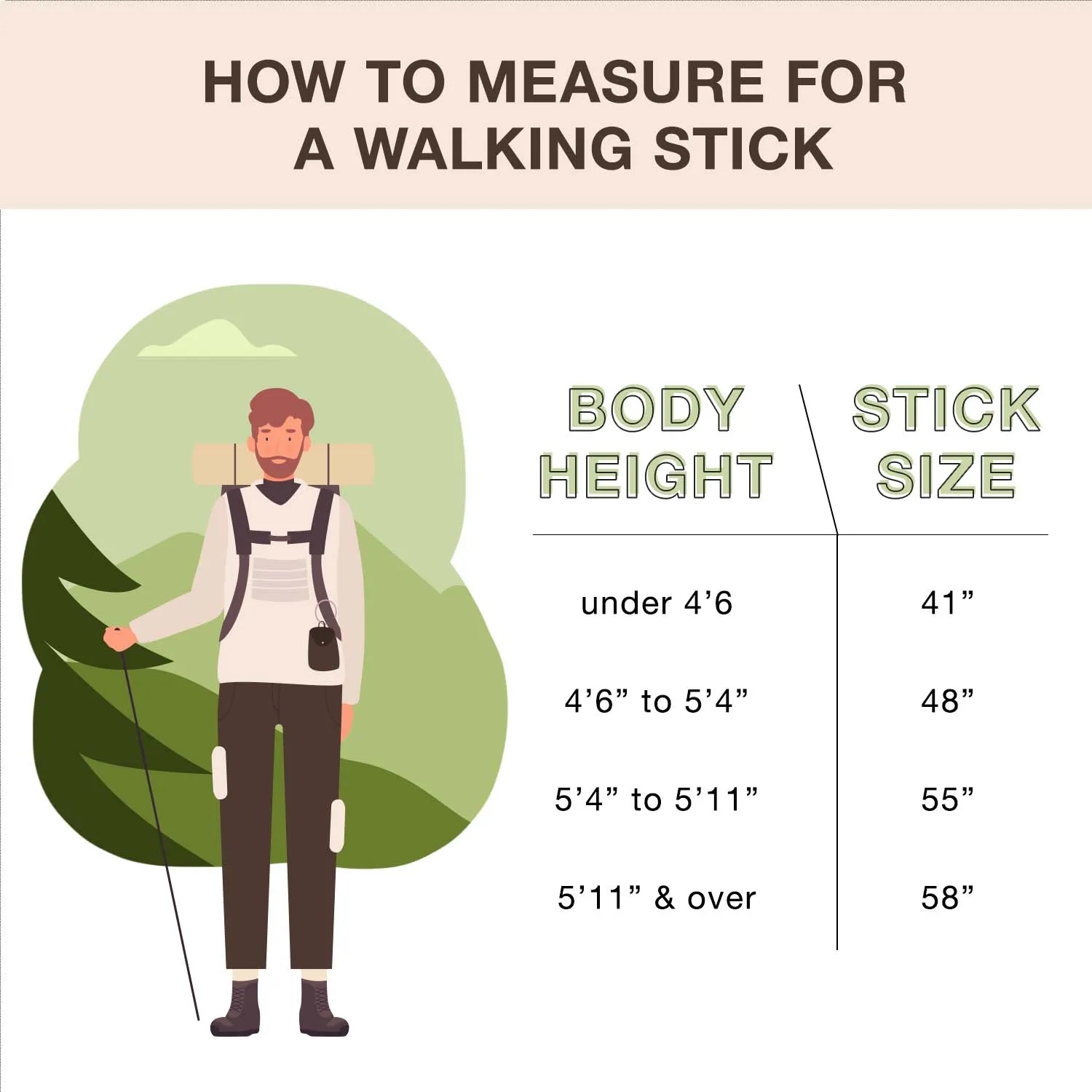 Iron Bamboo Rustic Walking Stick