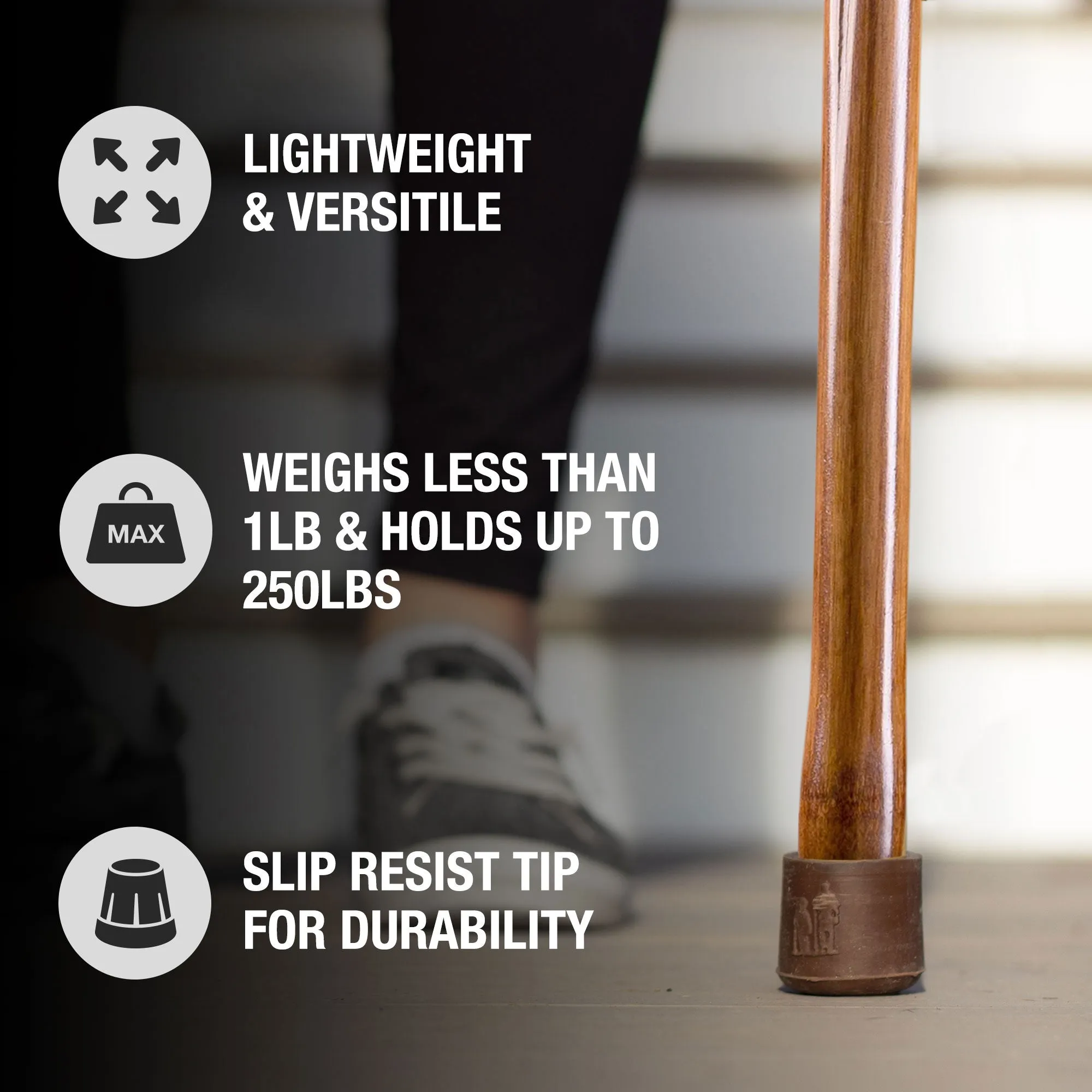 Iron Bamboo Rustic Walking Stick