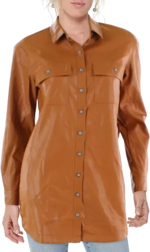 Jessica Simpson Women's Paula Belted Long Sleeve Shacket