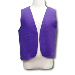 Kids Purple Peasant Costume Vest (Medieval/Renaissance/Colonial/Pirate) Fits Kids 4-16