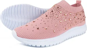 Ladmiple Womens Shoes Casual Slip Ons Wide Width Womens Sneakers Slip On Walking Shoes Breathable Running Shoes Lightweight Mesh Gym Shoes Non Slip Workout Sneakers Shoes