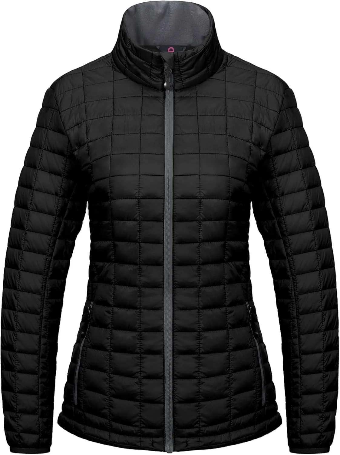 Little Donkey Andy Women's Puffer Jacket, Lightweight Warm Hiking Jacket with Post-Consumer Synthetic Insulation