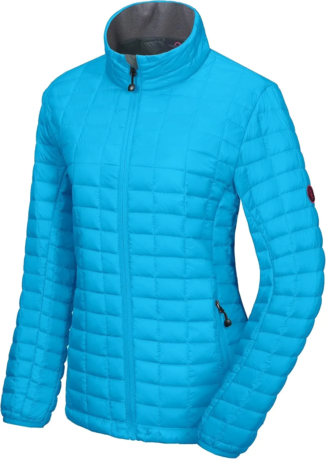 Little Donkey Andy Women's Puffer Jacket, Lightweight Warm Hiking Jacket with Post-Consumer Synthetic Insulation