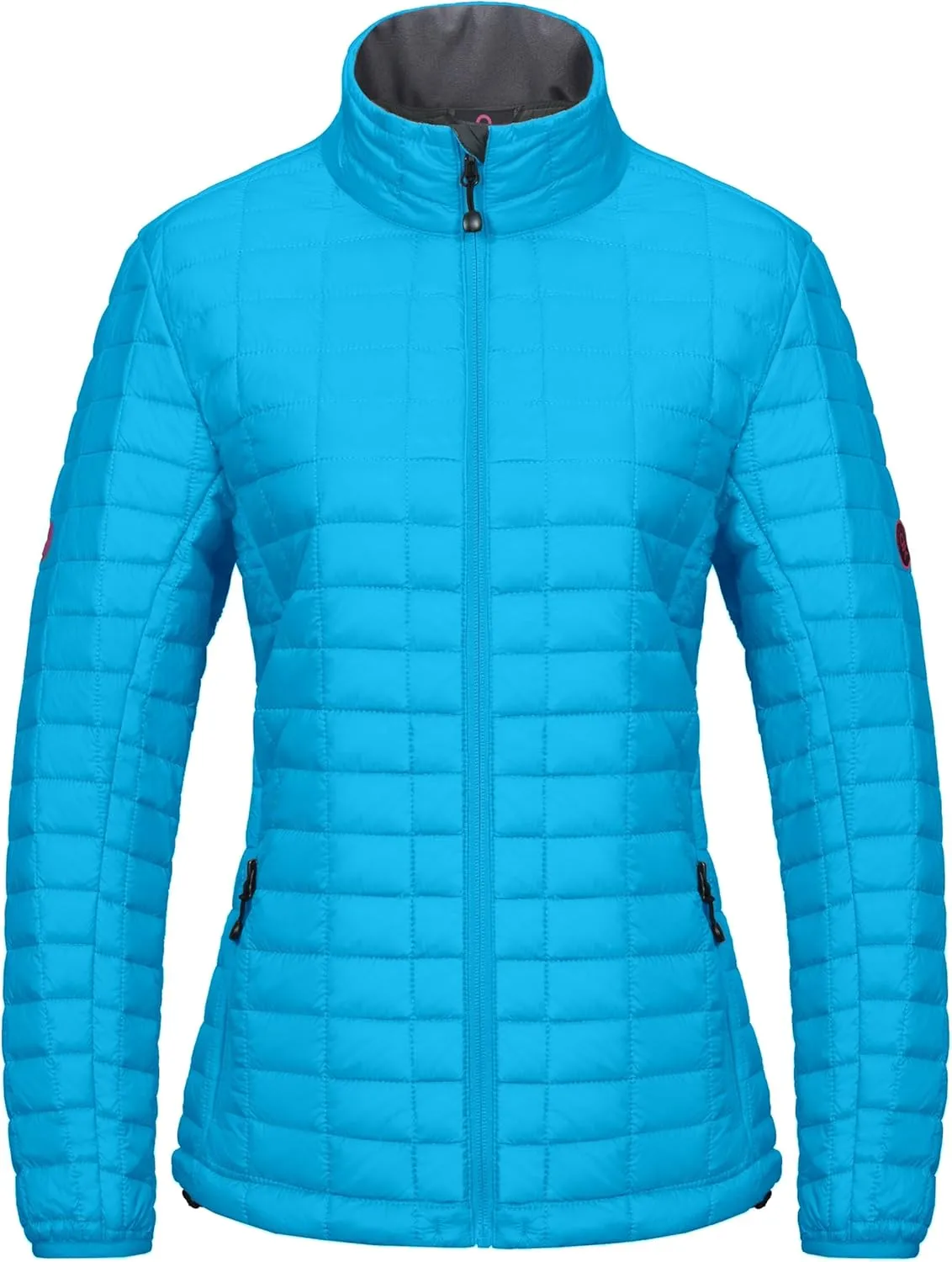 Little Donkey Andy Women's Puffer Jacket, Lightweight Warm Hiking Jacket with Post-Consumer Synthetic Insulation