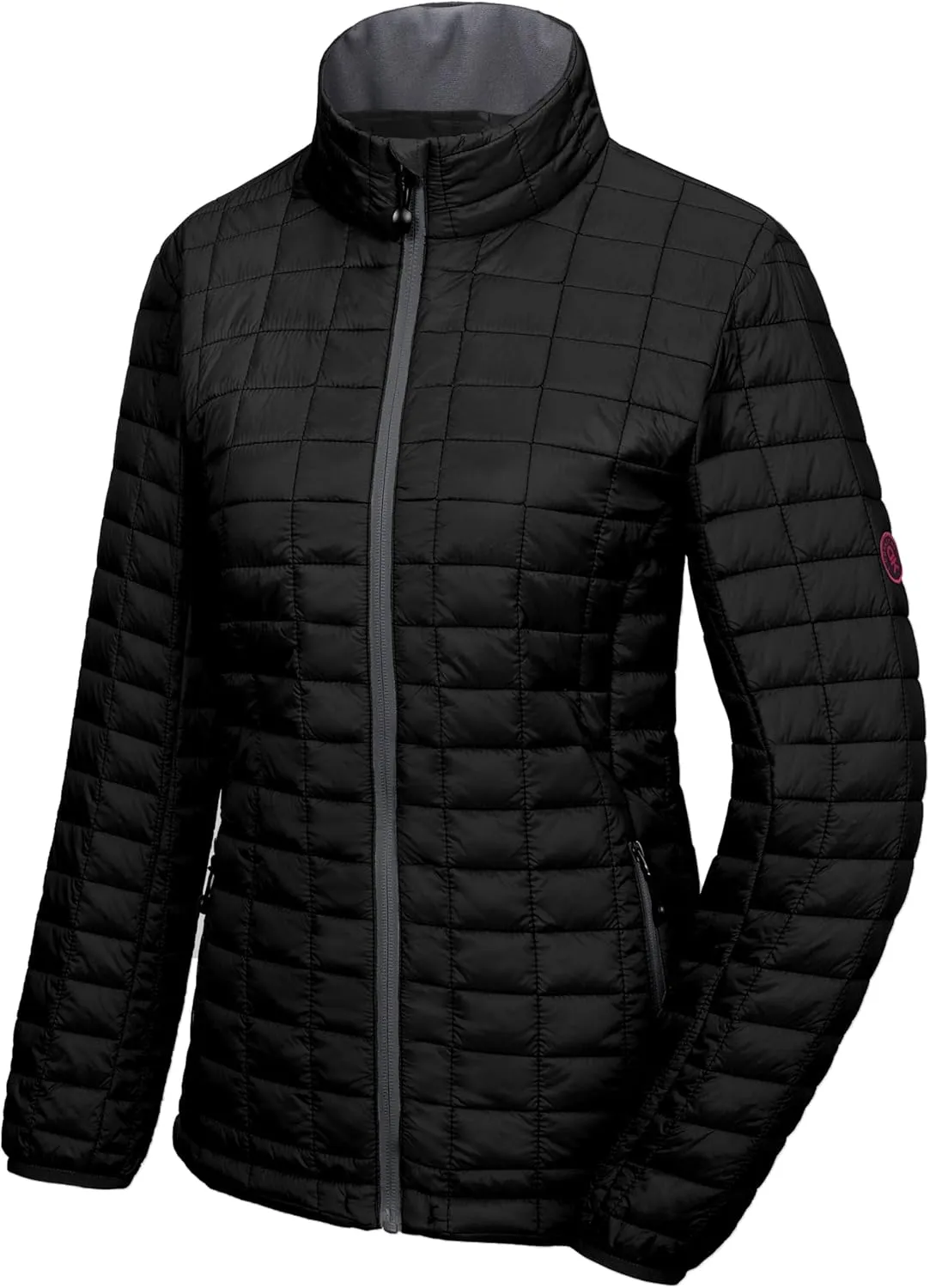 Little Donkey Andy Women's Puffer Jacket, Lightweight Warm Hiking Jacket with Post-Consumer Synthetic Insulation
