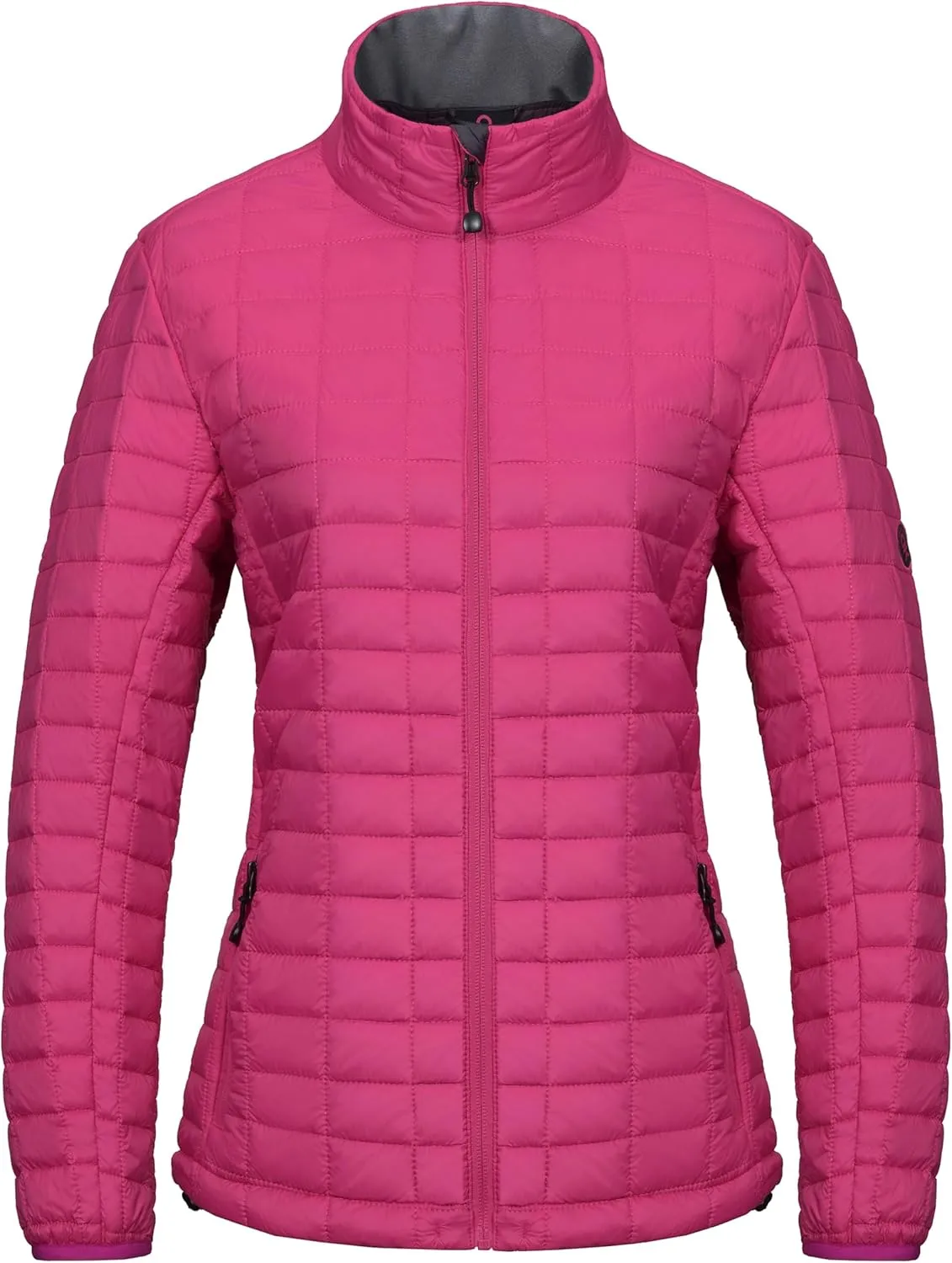 Little Donkey Andy Women's Puffer Jacket, Lightweight Warm Hiking Jacket with Post-Consumer Synthetic Insulation