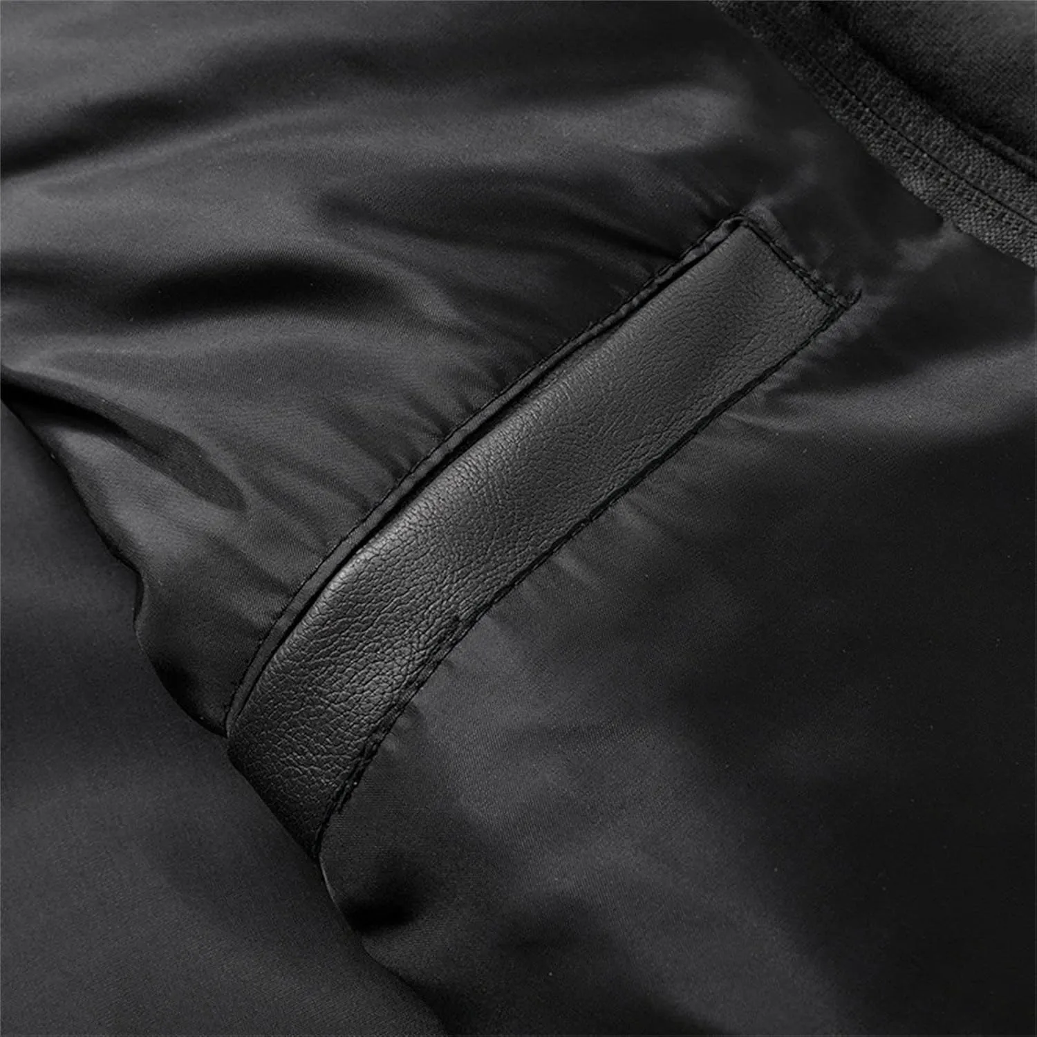 Maiyifu-GJ Casual Motorcycle Jacket for Men Faux Leather Windproof Moto Coat Vintage Bomber Hoodie with Removable Hood
