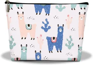 Makeup Bag, Alpaca Llama Travel Makeup Organizer Bag, Animal Lover Portable Toiletry Makeup Pouch, Storage Makeup Zipper Bag, Gifts for Women Sister Wife Friend Girl Mom -25