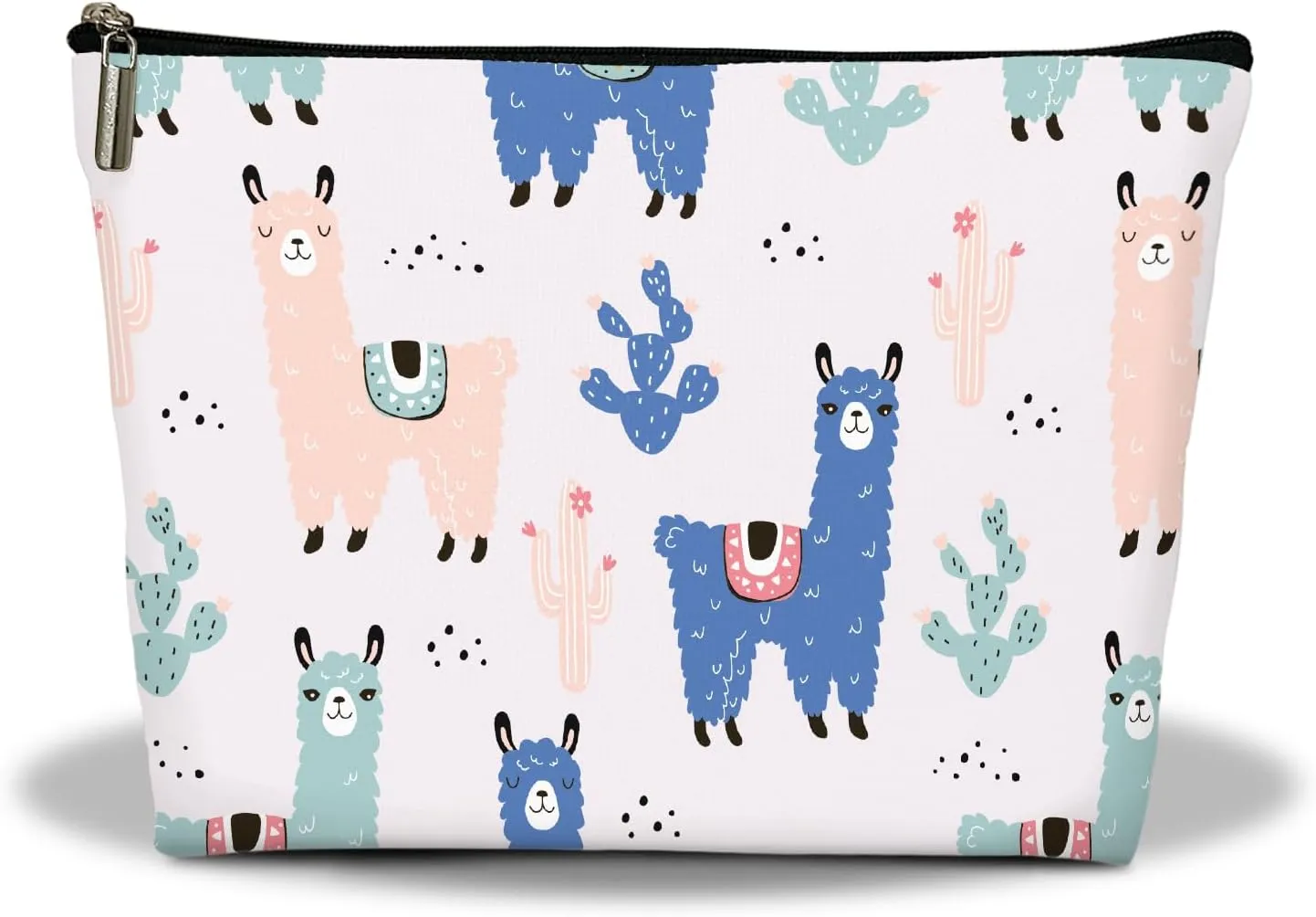 Makeup Bag, Alpaca Llama Travel Makeup Organizer Bag, Animal Lover Portable Toiletry Makeup Pouch, Storage Makeup Zipper Bag, Gifts for Women Sister Wife Friend Girl Mom -25