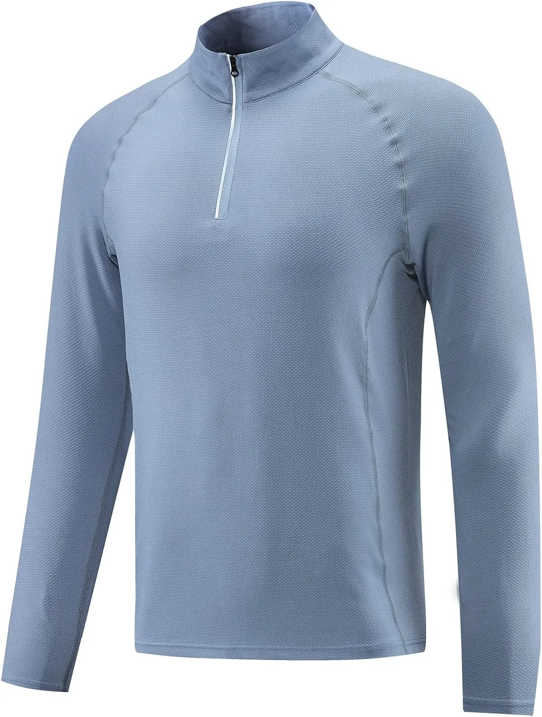 Men's Sports Shirts 1/4 Zip Long Sleeve Running Workout Tops, Quick Dry Active Shirts for Athletic Gym Basketball