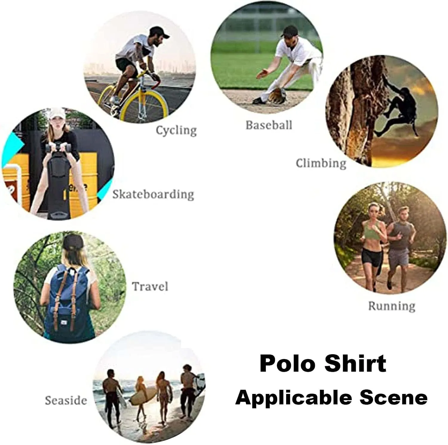Men's T-Shirts Polo Shirts for C.a N- A.m Lapel Short Sleeve Summer Golf Shirt Breathable Tee Top Clothing