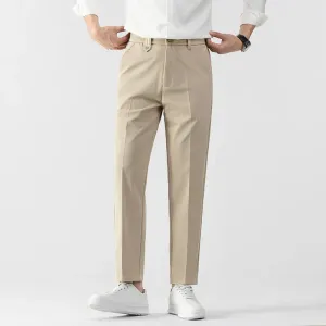 Mens Trousers  Slim Fit  Tailored Cut  Lightweight Fabric  Business Casual