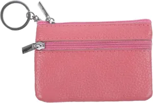 Mini Coin Purse Keychain Small Change Purse for Women Zipper Wallet Leather Ladies Purse Compact Portable