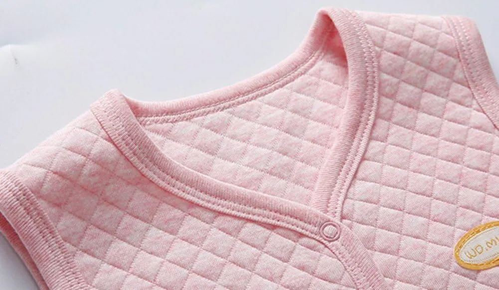 Monvecle Unisex Baby Cotton Warm Vests Infant to Toddler Padded Waistcoats