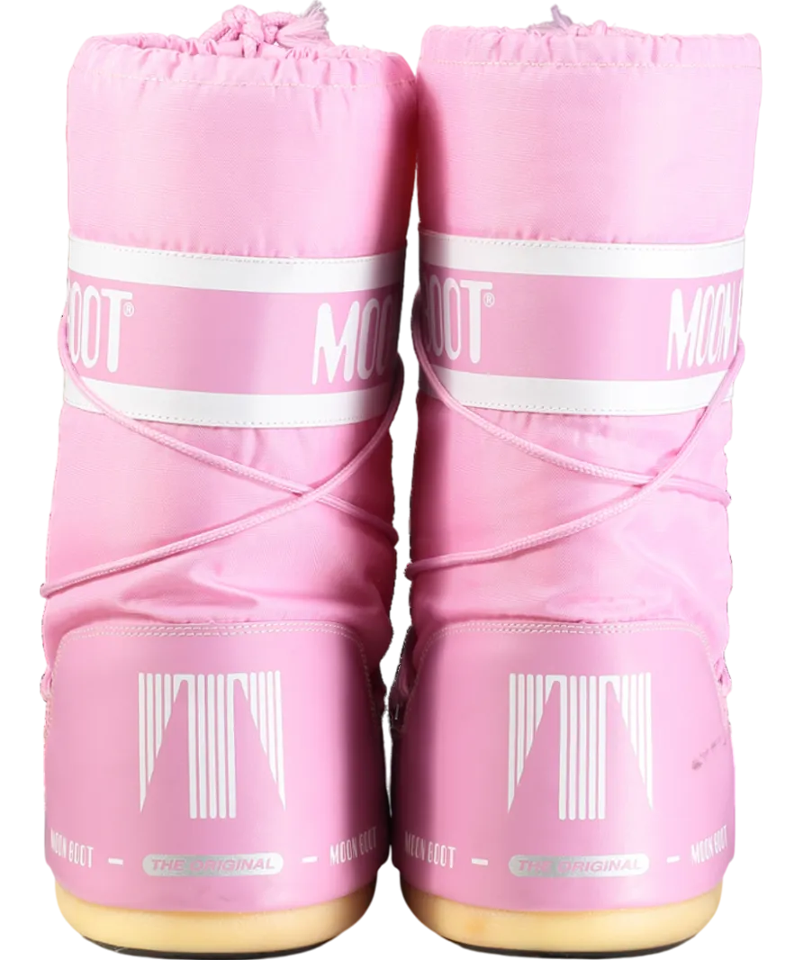 Moon Boot Pink Nylon Moon Boots UK 6.5 EU 39.5 