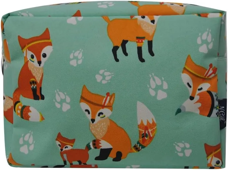 NGIL Large Cosmetic travel Pouch (Fox Life-Navy)